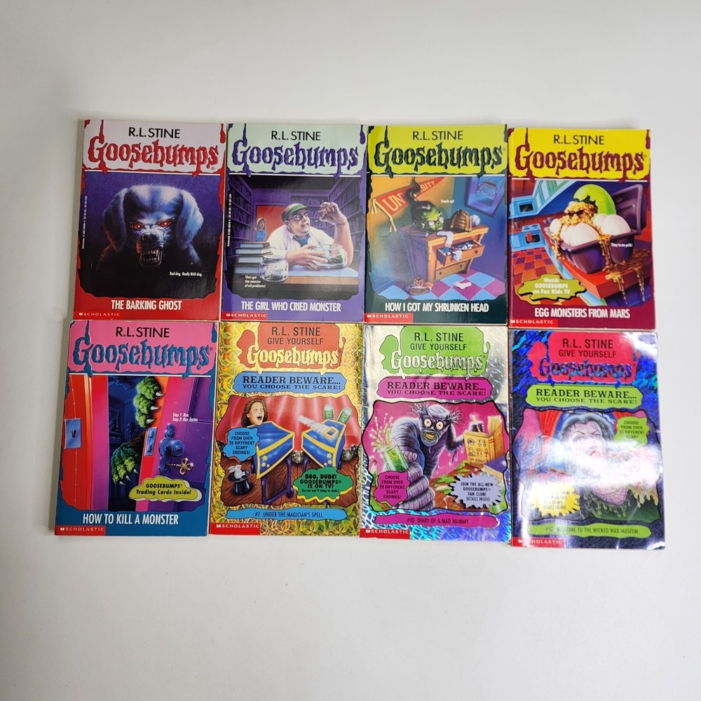 Lot‎ of 8 Goosebumps Books 8, 32, 39, 42, 46 and Readers Beware 7, 10, 12